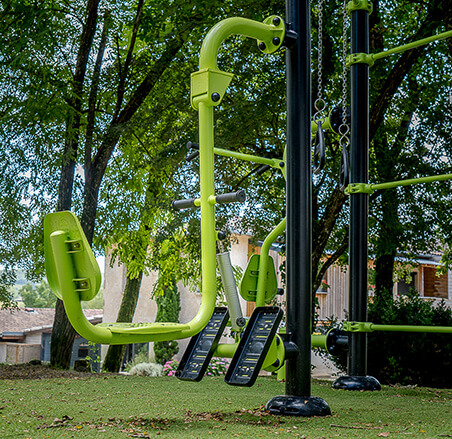 Aparato de calentamiento muscular del camping Le Chêne Vert, un camping de 4 estrellas cerca de Albi