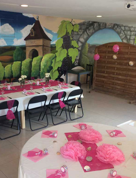 Possibilité de privatisation d’une salle au camping du Chêne Vert dans le Tarn, pour organiser toutes vos manifestations et fêtes privées.