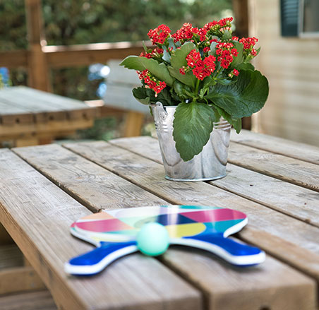 Activité ping-pong du camping le Chêne Vert, camping en Occitanie